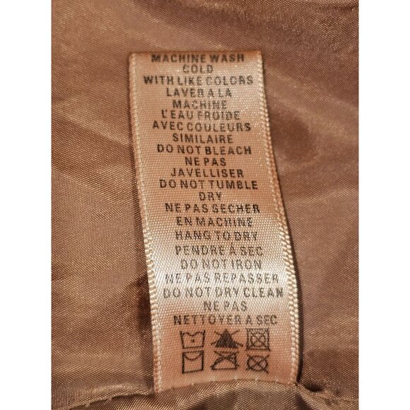 NWT Max Studio Women's Camel/Brown Faux Leather Jacket Size XL 089 - Picture 13 of 13